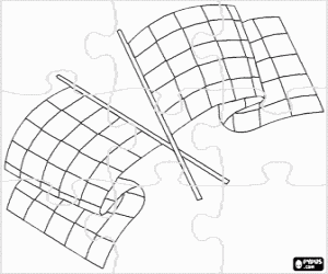 malvorlagen Karierten flaggen puzzle ausmalbilder