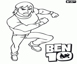 malvorlagen Kevin Levin, einer der Protagonisten der Ben 10 Alien Force ausmalbilder
