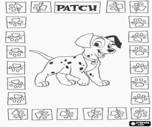 malvorlagen Kleiner hund dalmatiner - Patch ausmalbilder