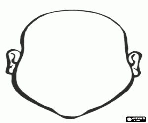 malvorlagen Kontures Kopf mit leeren Gesicht zu ziehen ausmalbilder
