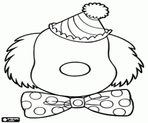 malvorlagen Kopf eine Clown mit einem sauberen Gesicht die Augen und Mund zu ziehen ausmalbilder
