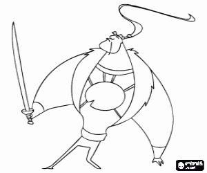 malvorlagen Lian-Chu ist eine ruhige Riese, der sich zu widmen, um Drachen zu jagen ausmalbilder