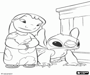 malvorlagen Lilo und ihr fremden Hund, Stitch ausmalbilder