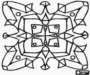 malvorlagen Mandala einfach in einen quadrat ausmalbilder