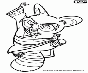 malvorlagen Master Shifu, der beste Trainer der Krieger aus China ausmalbilder