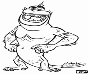 malvorlagen Missing Link, amphibious ein halb fisch und halb affe ausmalbilder