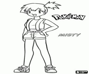 malvorlagen Misty ist die Gym Leader der Cerulean City, und sie ist spezialisiert auf Wasser-Pok�mon ausmalbilder
