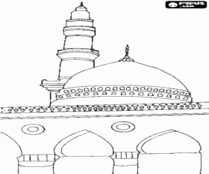 malvorlagen Moschee, der ort der anbetung des Islam ausmalbilder