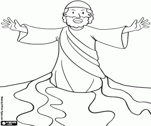 malvorlagen Moses teilte die Wasser des Roten Meeres in den exodus des j�dischen volkes ausmalbilder