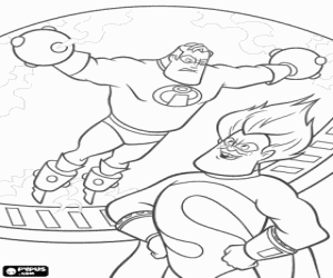 malvorlagen Mr. Incredible gefangene von angesicht zu angesicht mit dem schlechten Syndrome ausmalbilder