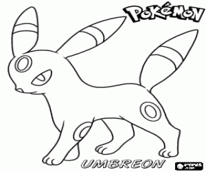 malvorlagen Nachtara, Unlicht Art Pokemon, eine Weiterentwicklung von Evoli ausmalbilder