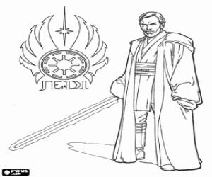 malvorlagen Obi-Wan Kenobi, Jedi Knight, Jedi-Padawan oder Master ausmalbilder