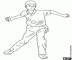 malvorlagen Pelota oder Pelota Vasca -  Pelotari oder spieler das schlagen des balles ausmalbilder