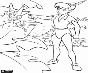 malvorlagen Peter Pan und Tinker Bell ausmalbilder