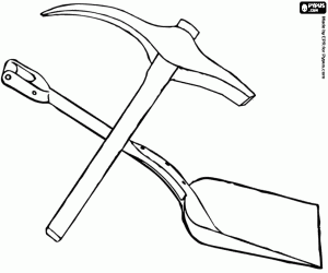 malvorlagen Pickel und schaufel ausmalbilder