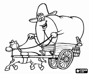 malvorlagen Planwagen werden von den Siedlern des Wilden Westens ausmalbilder