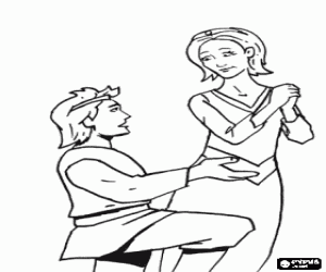 malvorlagen Prinz kniend vor die prinzessin bei der heiratsantrag ausmalbilder