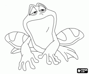 malvorlagen Prinz Naveen geworden Frosch ausmalbilder