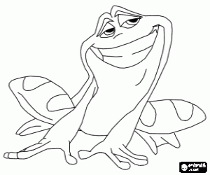 malvorlagen Prinz Naveen verwandelte sich in eine verf�hrerische Frosch ausmalbilder