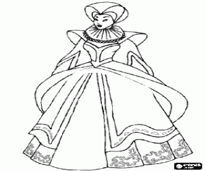 malvorlagen Prinzessin mit einem sch�nen tanzkleid ausmalbilder