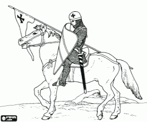 malvorlagen Ritter mit Helm, Stahlgitter, Schild, Schwert und Speer den Inhaber lautende ausmalbilder