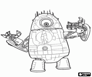 malvorlagen Robot Probe, der roboter alien ausmalbilder