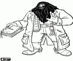 malvorlagen Rubeus Hagrid, ein halb-riese, der die ranger von Hogwarts ausmalbilder