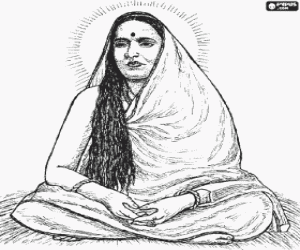 malvorlagen Sarada Devi, frau und spirituelle partner von Ramakrishna Paramahamsa ausmalbilder