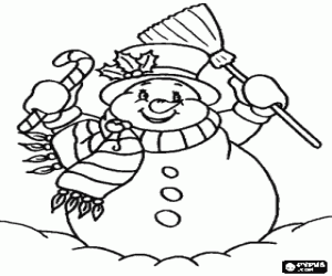 malvorlagen Schneemann gl�cklich und sehr stilvoll w�hrend Weihnachten ausmalbilder
