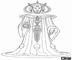 malvorlagen Senatorin Padm� Amidala von Naboo, die heimliche Ehefrau von Anakin Skywalker und Mutter von Luke Skywalker und Prinzessin Leia ausmalbilder