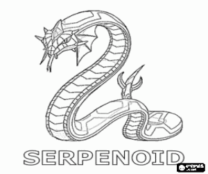 malvorlagen Serpenoid ist ein Bakugan Schlange ausmalbilder