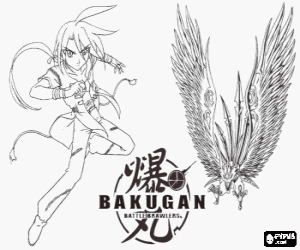 malvorlagen Shun und seine Bakugan Ventus ausmalbilder