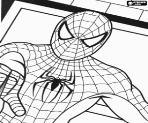 malvorlagen Spiderman gesicht mit der maske und speziell kleidung ausmalbilder
