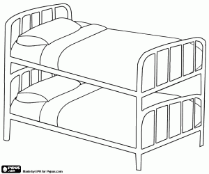 malvorlagen Standard hochbett oder etagenbett, zwei gleiche gr��e matratzen gestapelt ein direkt �ber die anderen ausmalbilder