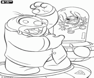 malvorlagen Stitch gefangen von Dr. Jumba ausmalbilder