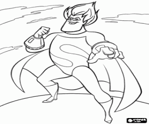 malvorlagen Syndrom, der Feind von Mr. Incredible ausmalbilder