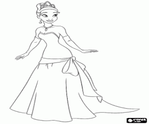 malvorlagen Tiana, eine junge Kellnerin in New Orleans ausmalbilder