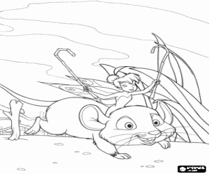 malvorlagen Tinkerbell Reiten ihr Freund der Maus ausmalbilder