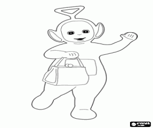 malvorlagen Tinky Winky mit seiner Magic Bag ausmalbilder