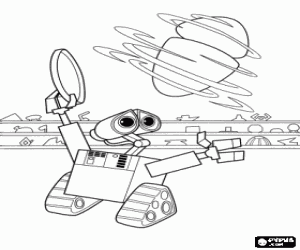 malvorlagen Wall-E mit Eve sich auf sich selbst ausmalbilder