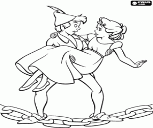 malvorlagen Wendy in den armen von Peter Pan ausmalbilder