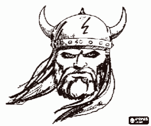 malvorlagen Wikinger gesicht mit schnurrbart und bart und einen helm mit h�rnern ausmalbilder