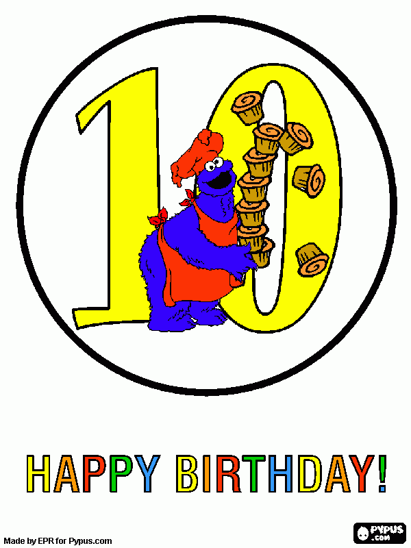 gratis malvorlagen 10 geburtstag von nici