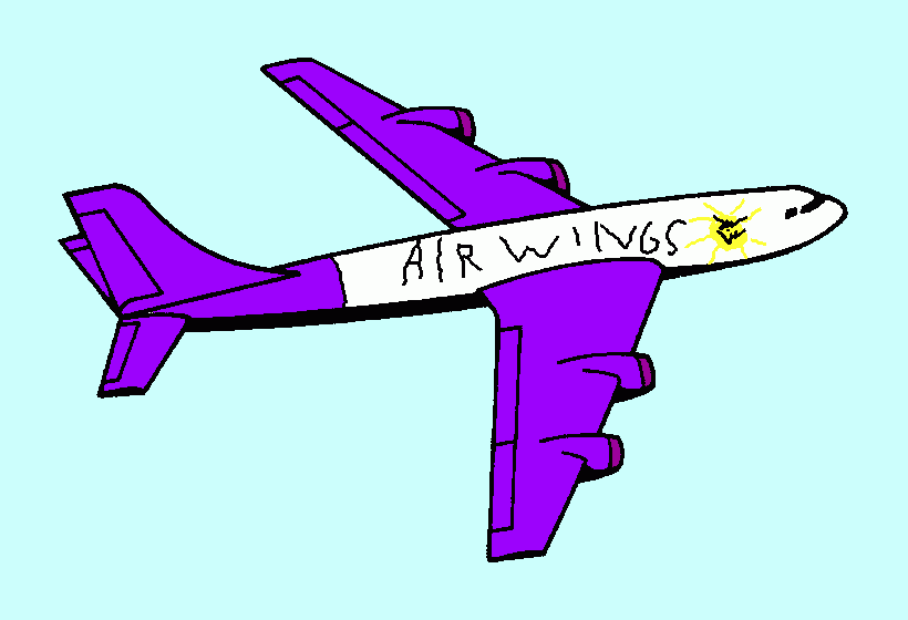 gratis malvorlagen Airline
