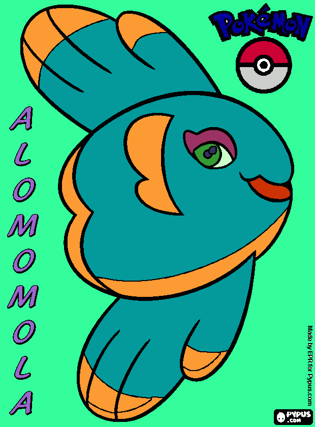 gratis malvorlagen Alomomola