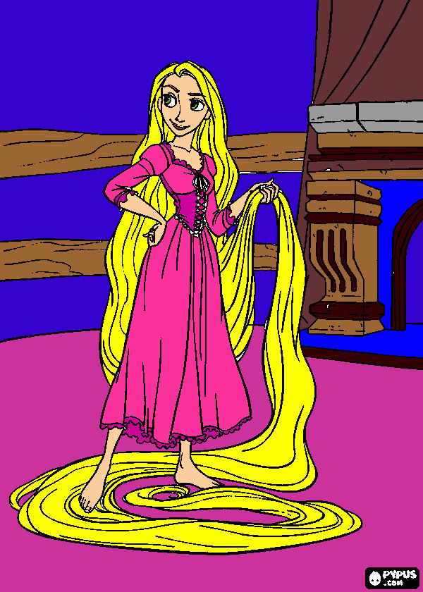 gratis malvorlagen Annabels Rapunzel 2