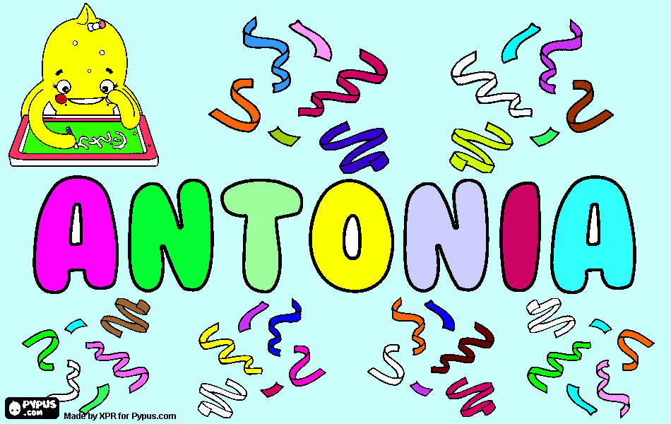gratis malvorlagen ANTONIA