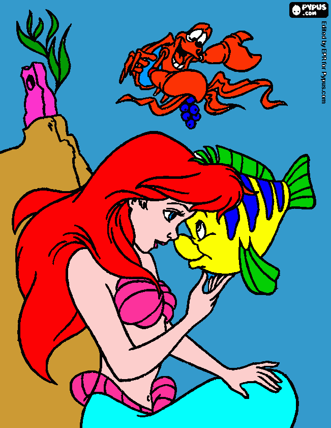 gratis malvorlagen Ariel Bild Johanna