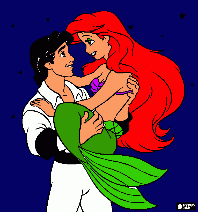 gratis malvorlagen Ariel1