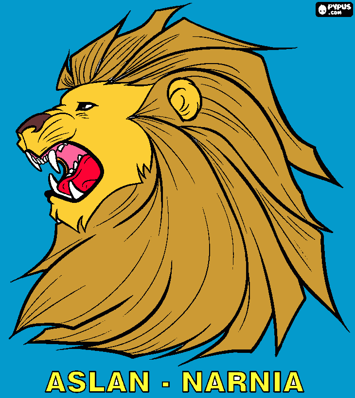 gratis malvorlagen aslan-narnia